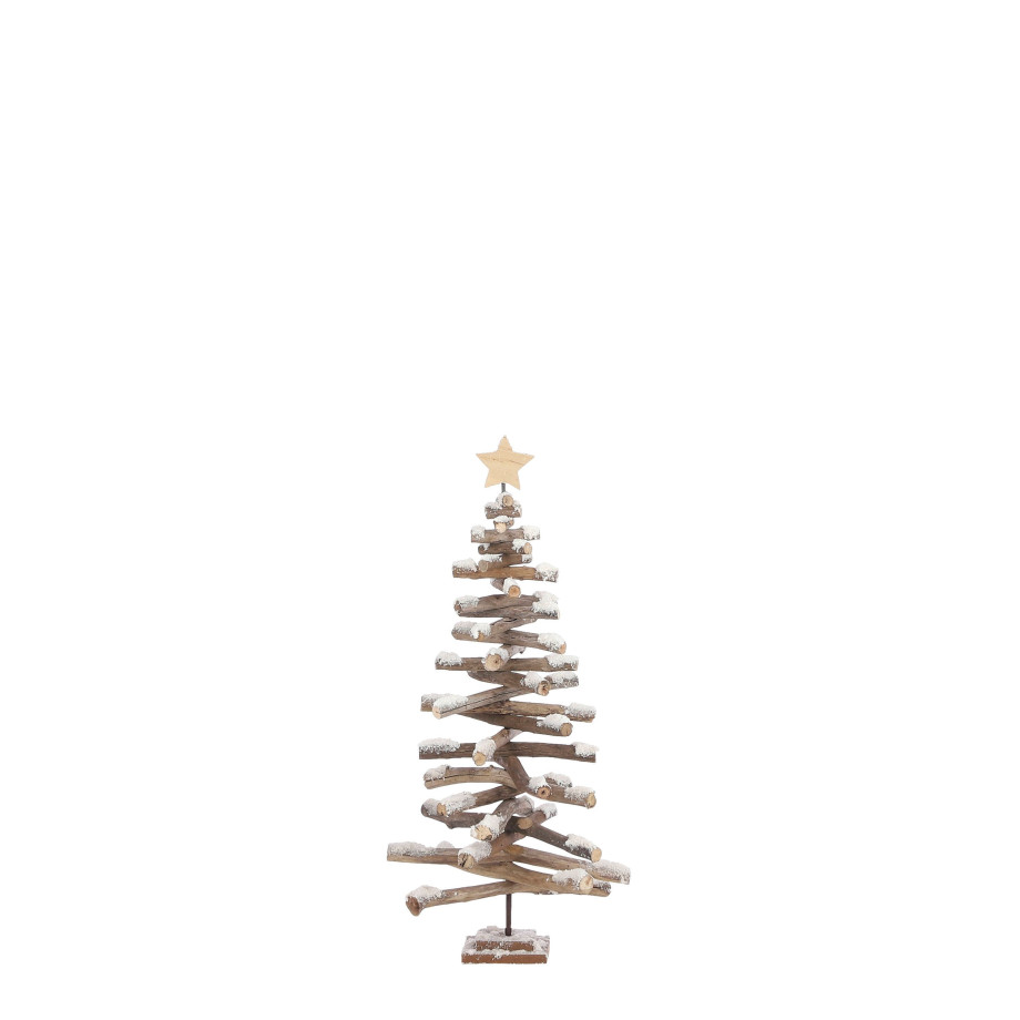 House of Seasons kerstdecoratie boom wit (h60xd36cm) afbeelding 