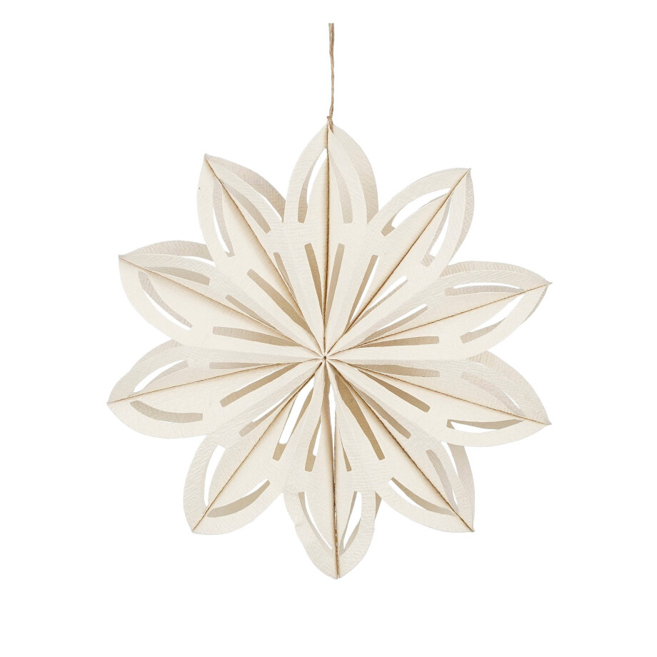 House of Seasons kerstdecoratie bloem wit House of Seasons kerstdecoratie bloem wit afbeelding