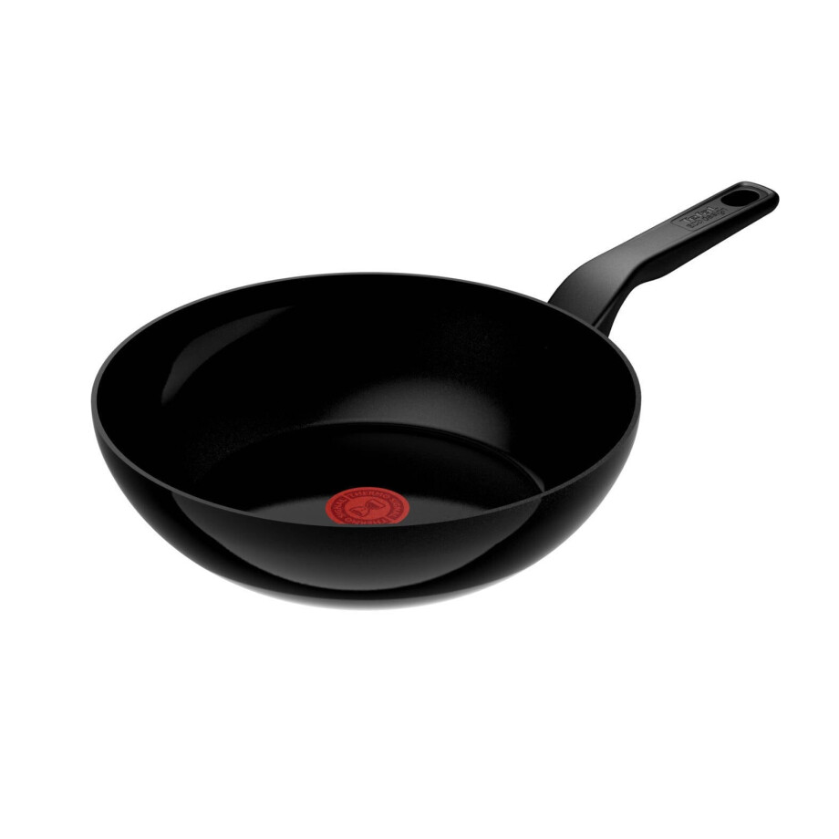 Tefal Renew Black keramische wokpan 28 cm Tefal Renew Black keramische wokpan 28 cm afbeelding