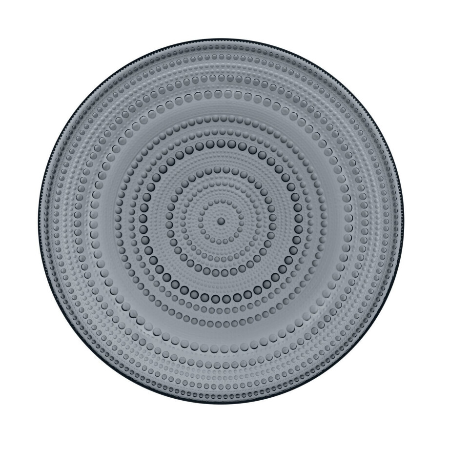 Iittala Pizzabord / Onderbord Kastehelmi Donkergrijs ø 31.5 cm Iittala Pizzabord / Onderbord Kastehelmi Donkergrijs ø 31.5 cm afbeelding