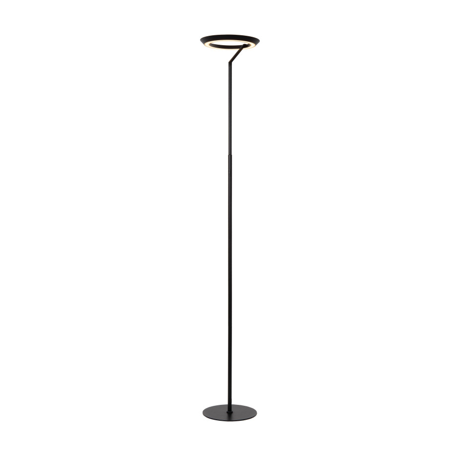 Lucide CELESTE - Vloerlamp - Ø 28 cm - LED Dimb. - 1x21W 2700K - Zwart afbeelding 