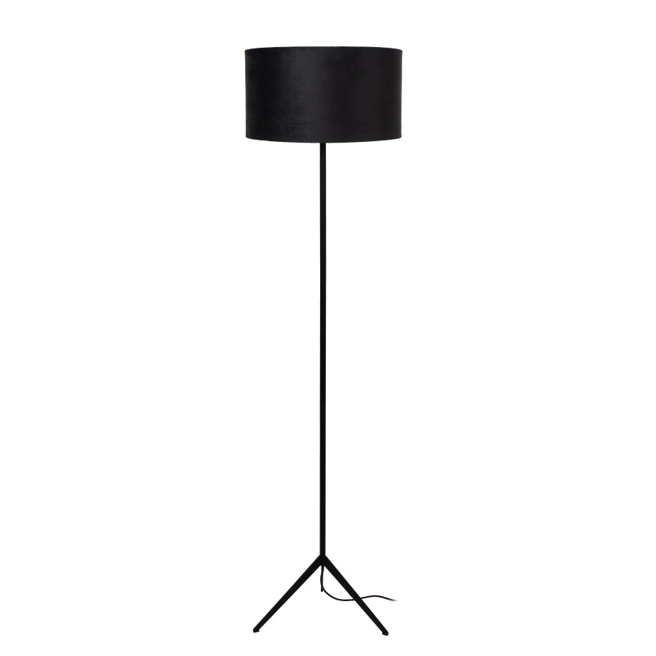 Lucide TONDO - Vloerlamp - Ø 38 cm - 1xE27 - Zwart afbeelding 