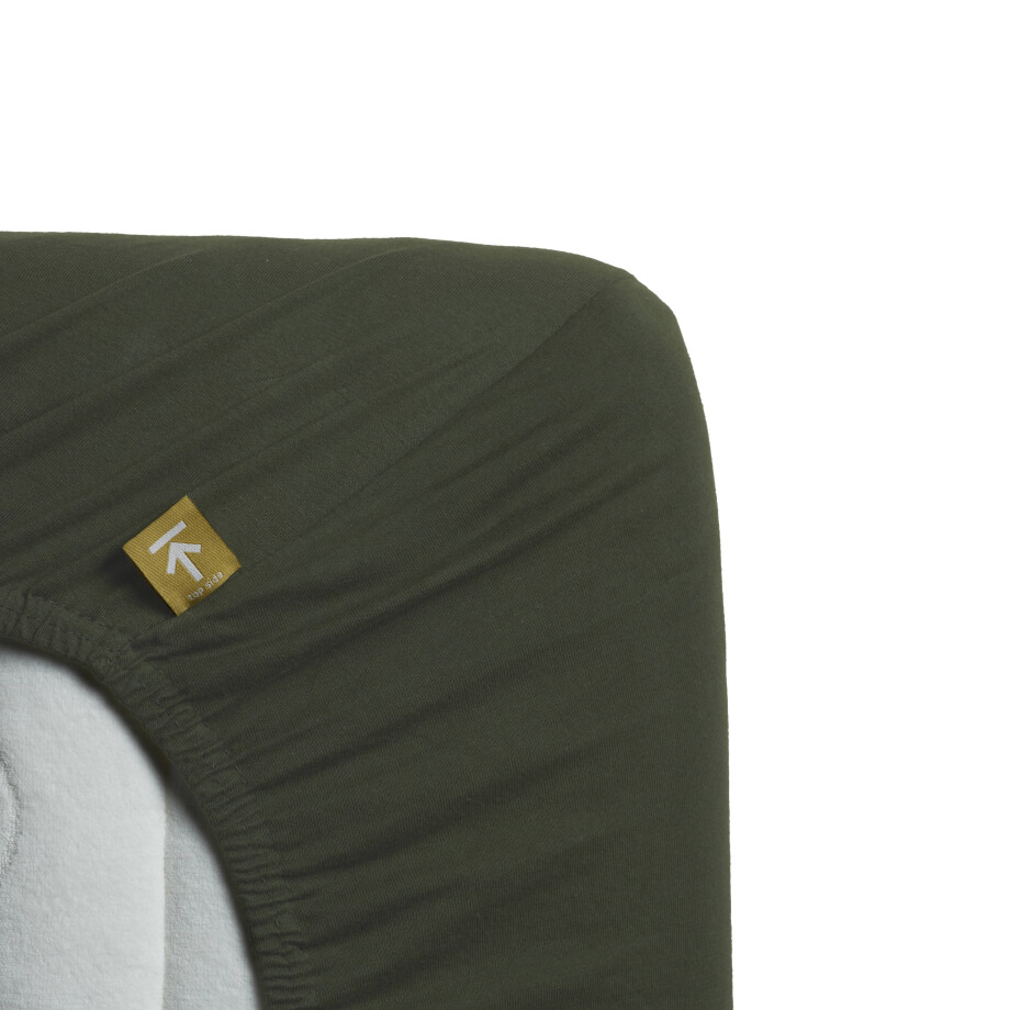 Beddinghouse jersey hoeslaken - donker groen afbeelding 