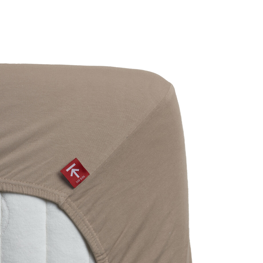Beddinghouse jersey hoeslaken - taupe Beddinghouse jersey hoeslaken - taupe afbeelding
