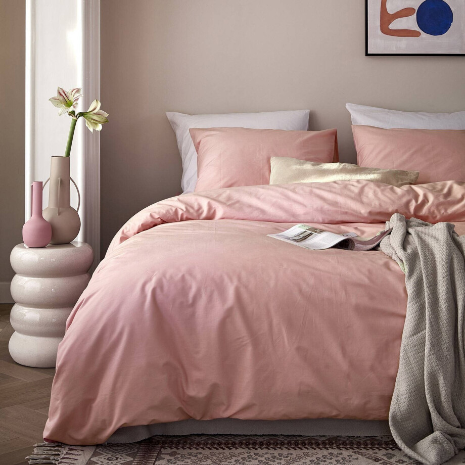 Cinderella katoenen dekbedovertrek lits-jumeaux roze (240x220 cm) Cinderella katoenen dekbedovertrek lits-jumeaux roze (240x220 cm) afbeelding