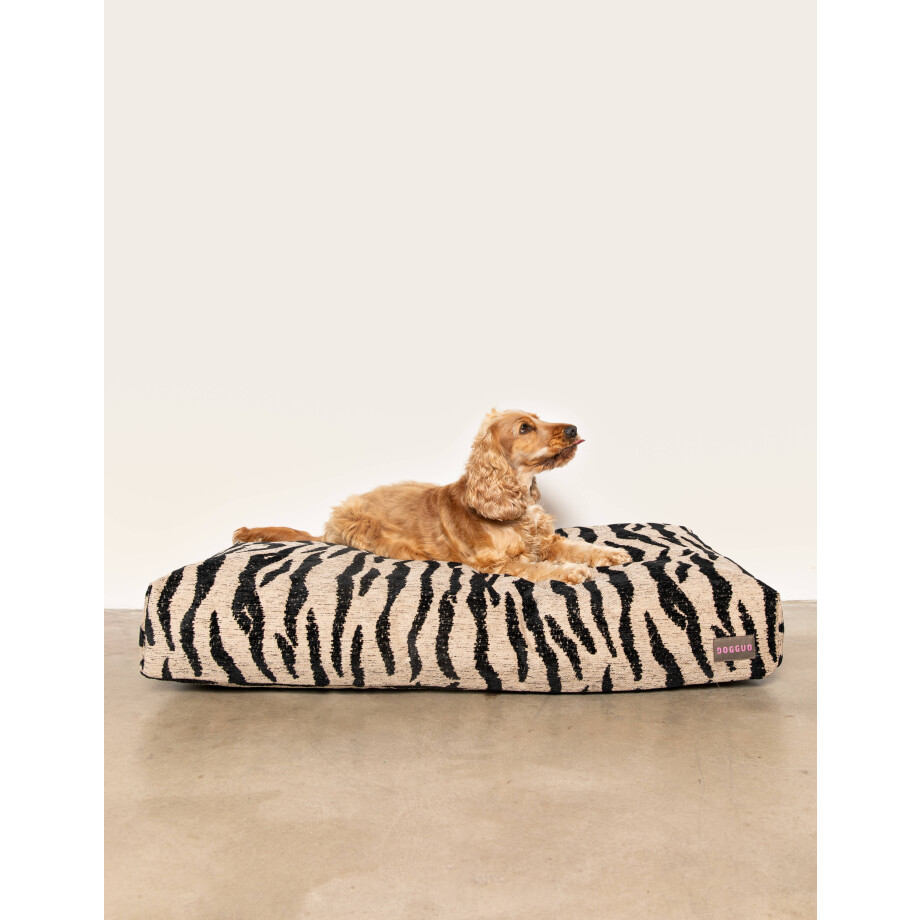 Dogguo hondenkussen ZEBRA-BED-BEIGE/BLACK-L afbeelding 