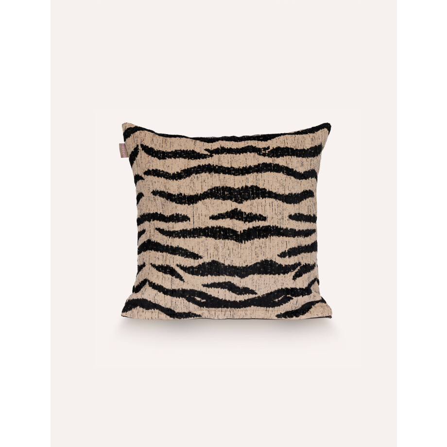 Dogguo sierkussen ZEBRA-CUSHION-BEIGE/BLACK (50x50 cm) afbeelding 