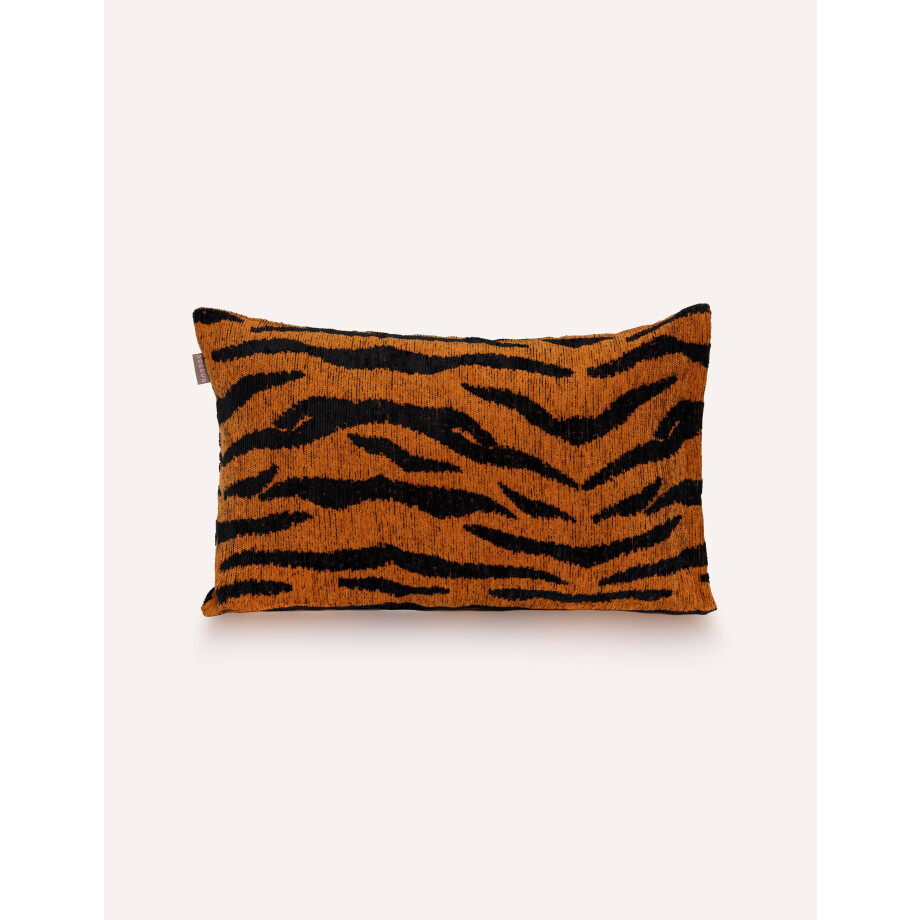 Dogguo sierkussen ZEBRA-CUSHION-RUST/BLACK (60x40 cm) Dogguo sierkussen ZEBRA-CUSHION-RUST/BLACK (60x40 cm) afbeelding