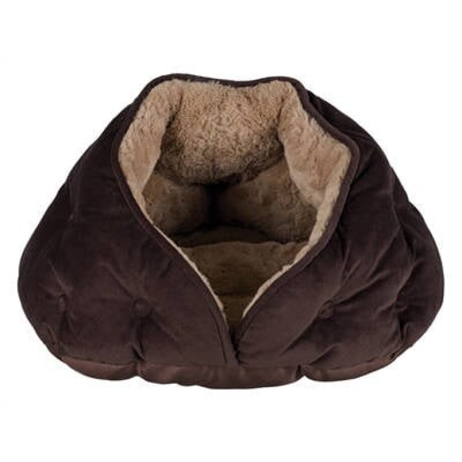 Trixie kattenmand Iglo Malu Bruin/Lichtbruin 47X41X27 cm afbeelding 