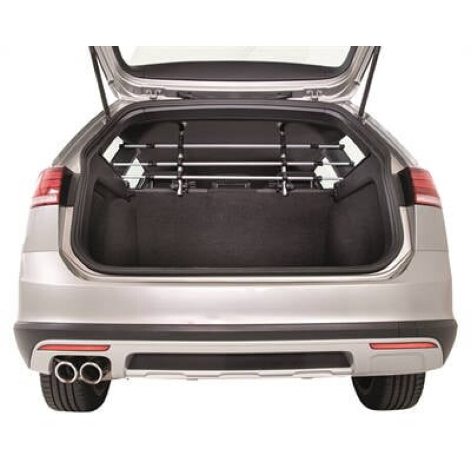 Trixie hondenrek Auto Zilver/Zwart 96-163X34-48 cm Trixie hondenrek Auto Zilver/Zwart 96-163X34-48 cm afbeelding