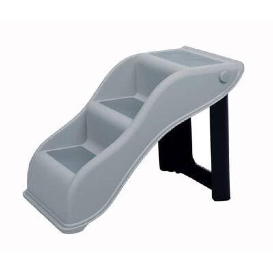 Trixie inklapbare kunststof trap Lichtgrijs 54X34X39 cm Trixie inklapbare kunststof trap Lichtgrijs 54X34X39 cm afbeelding