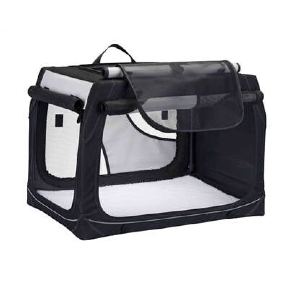 Trixie hondenreismand Vario Zwart/Grijs 61X43X46 cm Trixie hondenreismand Vario Zwart/Grijs 61X43X46 cm afbeelding