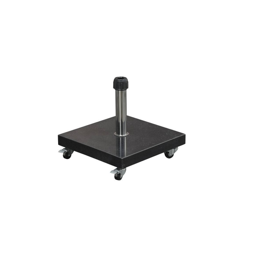 Garden Impressions Garden Impressions Eureka parasolvoet 60 kilo graniet black polished Garden Impressions Garden Impressions Eureka parasolvoet 60 kilo graniet black polished afbeelding