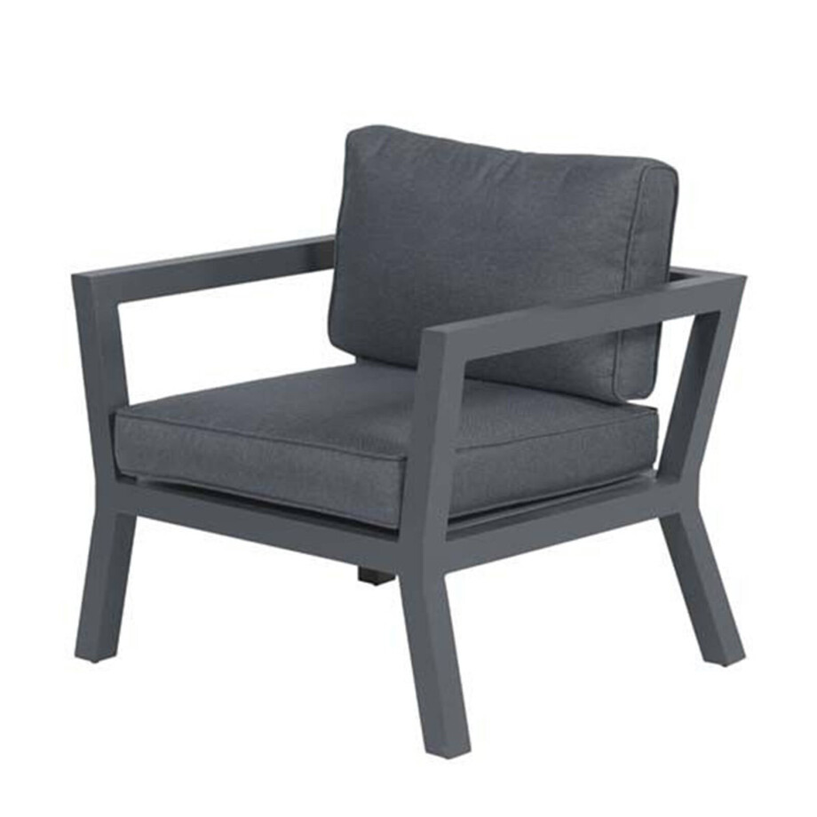 Garden Impressions Garden Impressions Colorado lounge stoel - carbon black/ reflex black Garden Impressions Garden Impressions Colorado lounge stoel - carbon black/ reflex black afbeelding