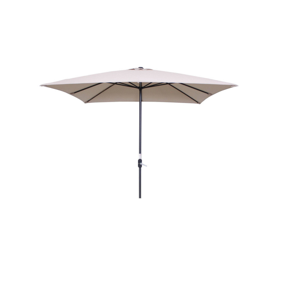 Garden Impressions Garden Impressions Lotus parasol 250x250 - carbon black/ ecru afbeelding 