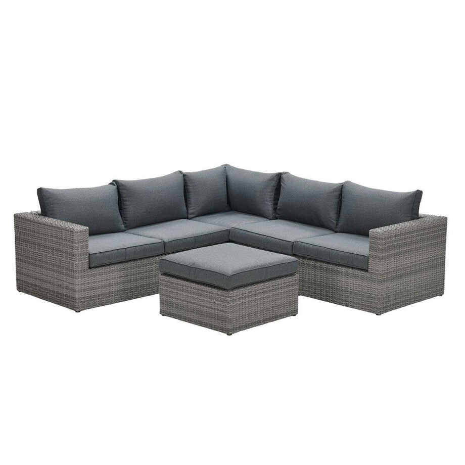 Garden Impressions Garden Impressions Orangebird lounge set 4-dlg - grijs/zwart Garden Impressions Garden Impressions Orangebird lounge set 4-dlg - grijs/zwart afbeelding