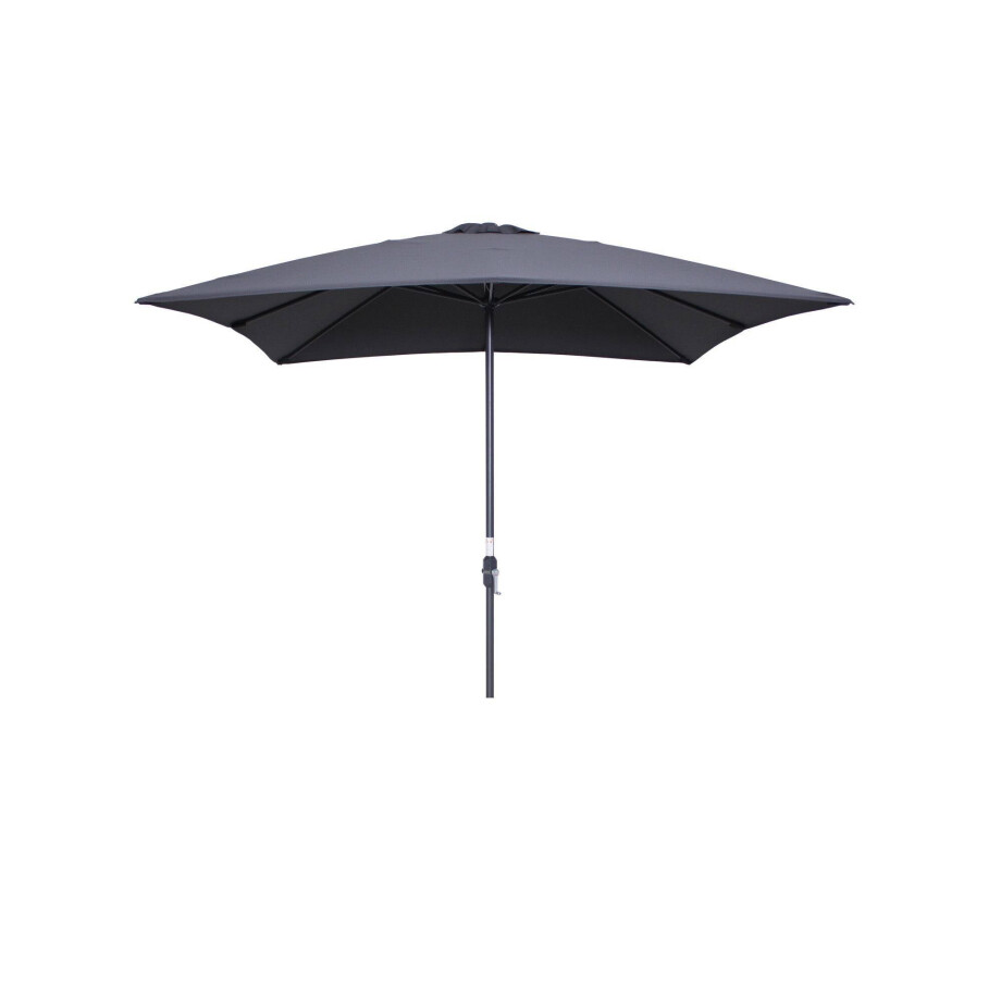 Garden Impressions Garden Impressions Lotus parasol 250x250 - carbon black/ donker grijs Garden Impressions Garden Impressions Lotus parasol 250x250 - carbon black/ donker grijs afbeelding