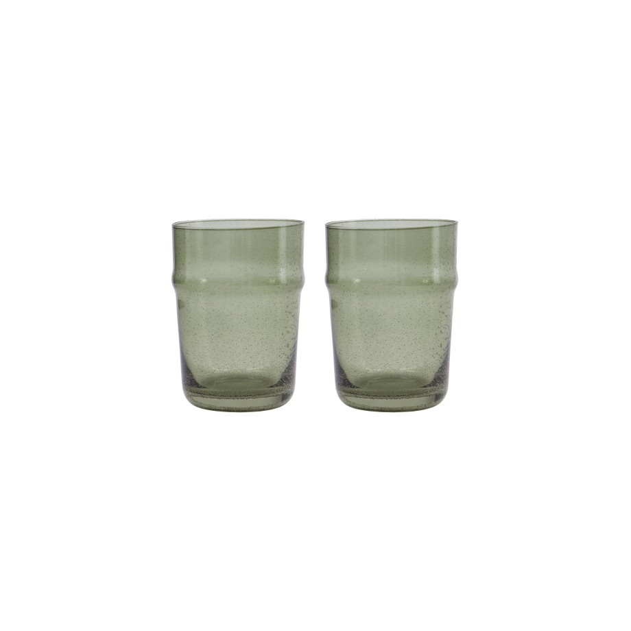 House Doctor waterglas groen (set van 2) afbeelding 