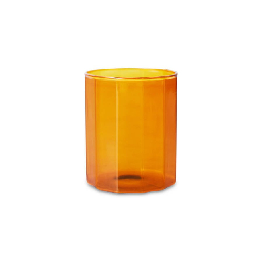 HKLIVING Sunlit waterglas - amber afbeelding 