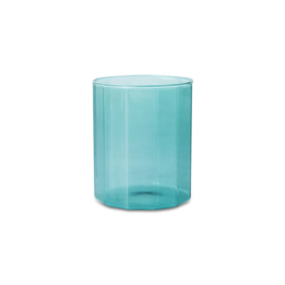 HKLIVING Sunlit waterglas - teal afbeelding 