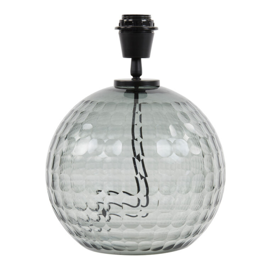 Light & Living Tafellamp 'Taiki' Glas, 32cm (excl. kap) afbeelding 