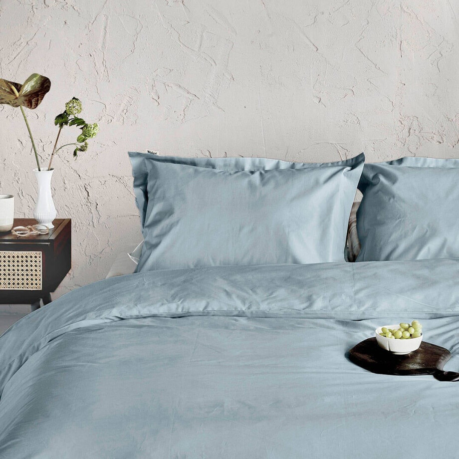 Walra percaline dekbedovertrek lits-jumeaux blauw (240x220 cm) afbeelding 