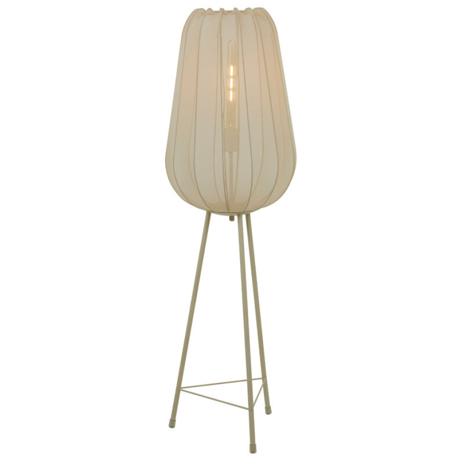 Light & Living Vloerlamp 'Plumeria' 132cm, kleur Zand afbeelding 1