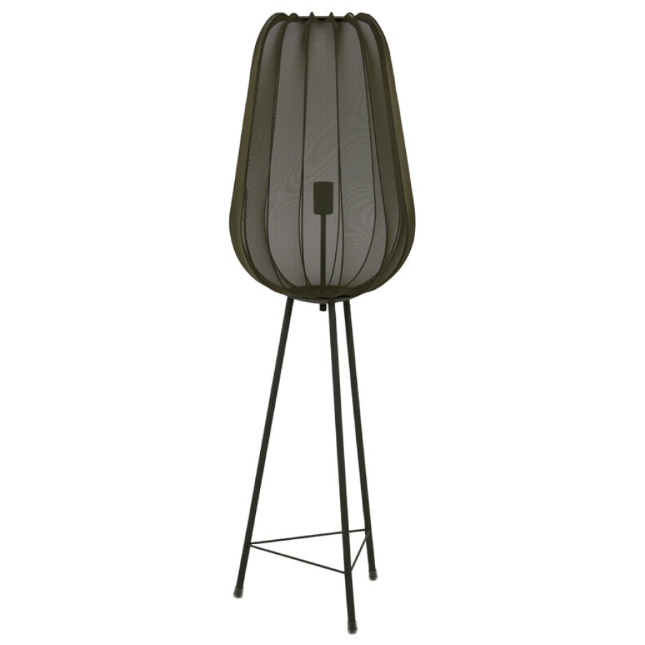 Light & Living Vloerlamp 'Plumeria' 132cm, kleur Donkergroen Light & Living Vloerlamp 'Plumeria' 132cm, kleur Donkergroen afbeelding 1