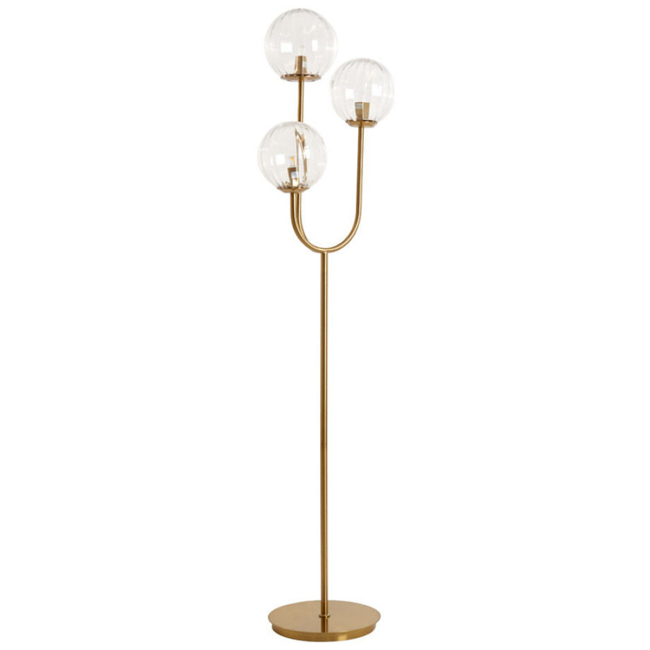 Light & Living Vloerlamp 'Magdala' 3-lamps, kleur Goud afbeelding 1