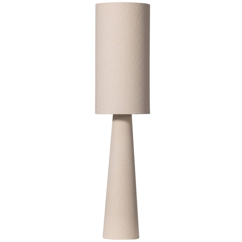 BePureHome Loft vloerlamp - Metaal/Bouclé - Naturel (130xø30 cm) afbeelding 