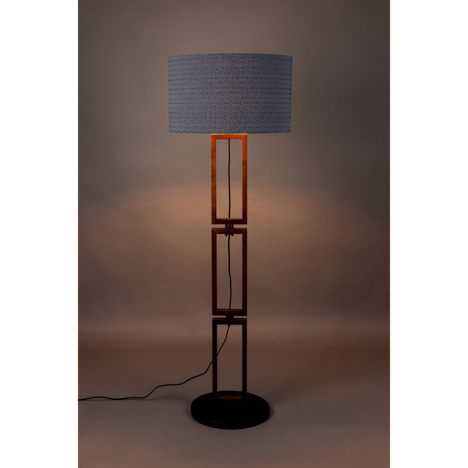 Dutchbone Dutchbone Nashville Vloerlamp/ Staande lamp Hout Blauw/ Bruin Nashville Vloerlamp/ Staande lamp Hout Blauw/ Bruin afbeelding 