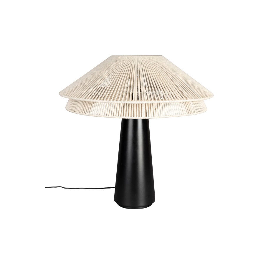 Dutchbone Elon tafellamp Beige/ Zwart Dutchbone Elon tafellamp Beige/ Zwart afbeelding