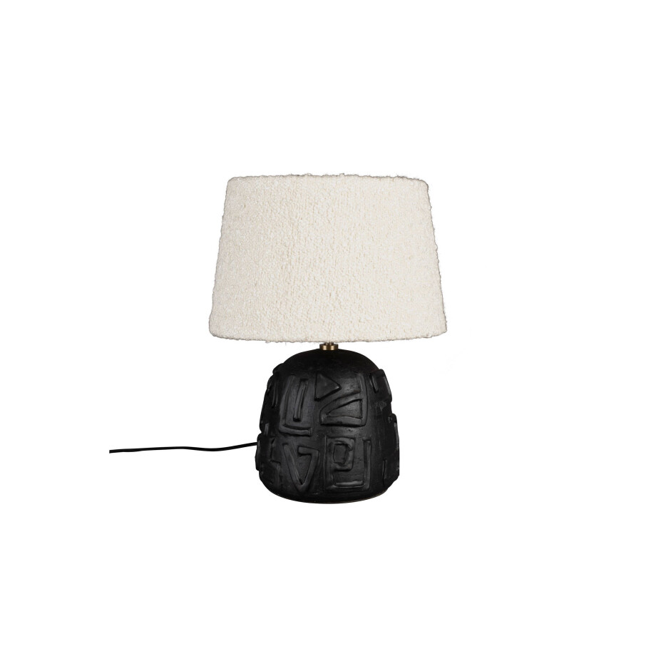 Dutchbone Renzo tafellamp - Zwart Dutchbone Renzo tafellamp - Zwart afbeelding