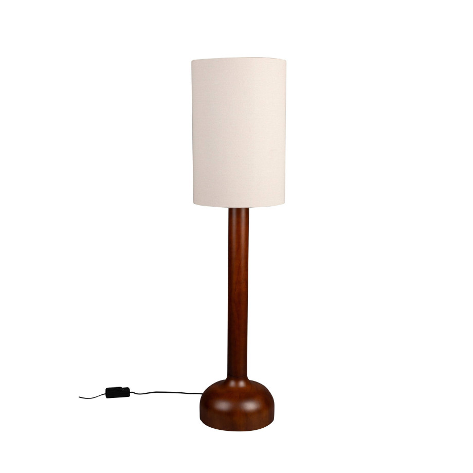 Dutchbone Dutchbone Jones Vloerlamp/ Staande lamp Hout - Beige Jones Vloerlamp/ Staande lamp Hout afbeelding 