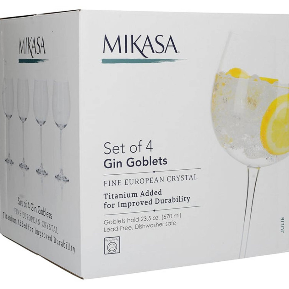 Mikasa Julie longdrink waterglas (665 ml) (set van 4) afbeelding 