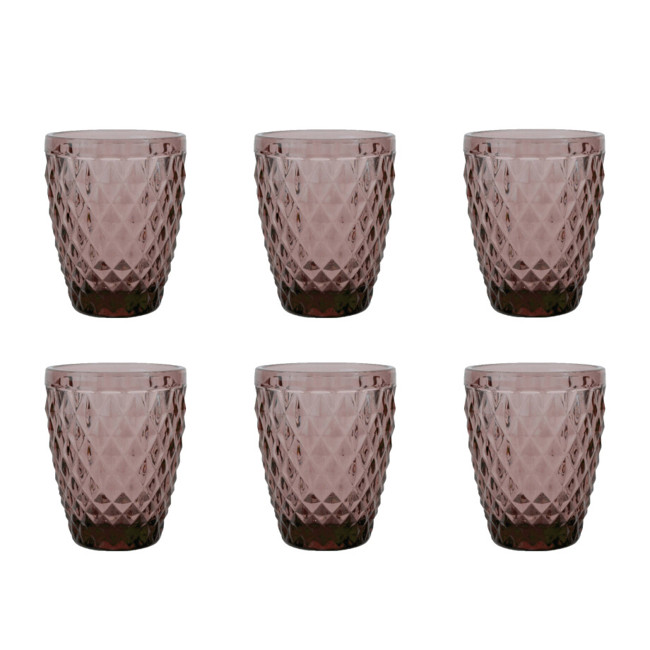 Medard de Noblat Diamond waterglas (220 ml) (set van 6) afbeelding 