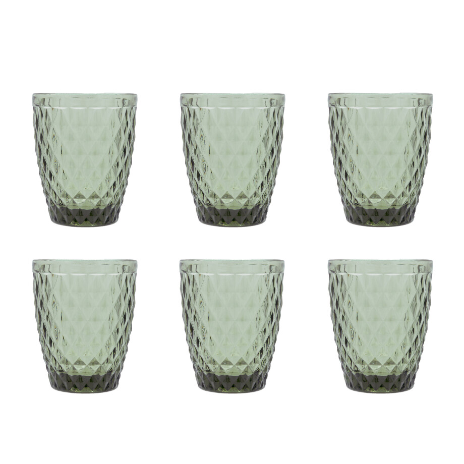 Medard de Noblat Diamond waterglas (220 ml) (set van 6) afbeelding 