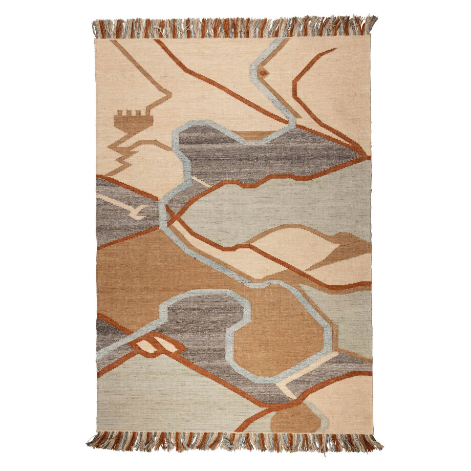 Zuiver Zuiver Saigon Vloerkleed 160x230 - Oranje (160 x 230 x 0.30 cm) afbeelding 
