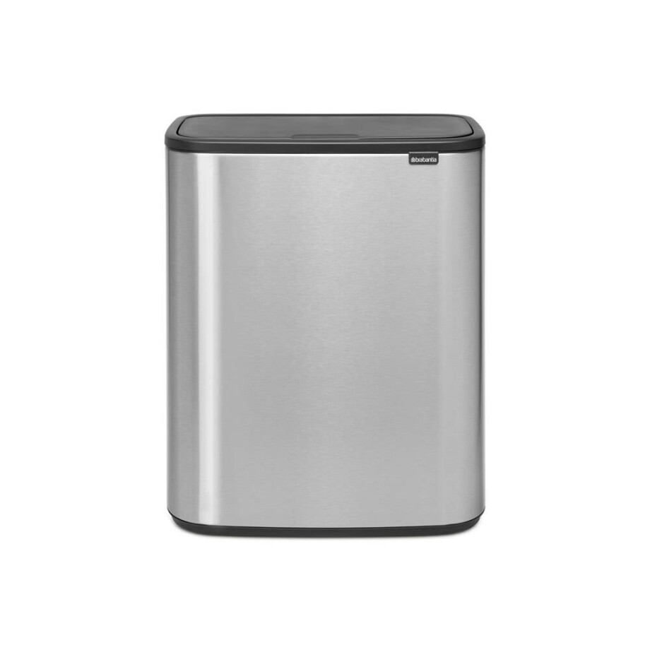 Brabantia Bo Touch Bin afvalemmer 2x30L met kunststof binnenemmer - Matt Steel Fingerprint Proof Brabantia Bo Touch Bin afvalemmer 2x30L met kunststof binnenemmer - Matt Steel Fingerprint Proof afbeelding