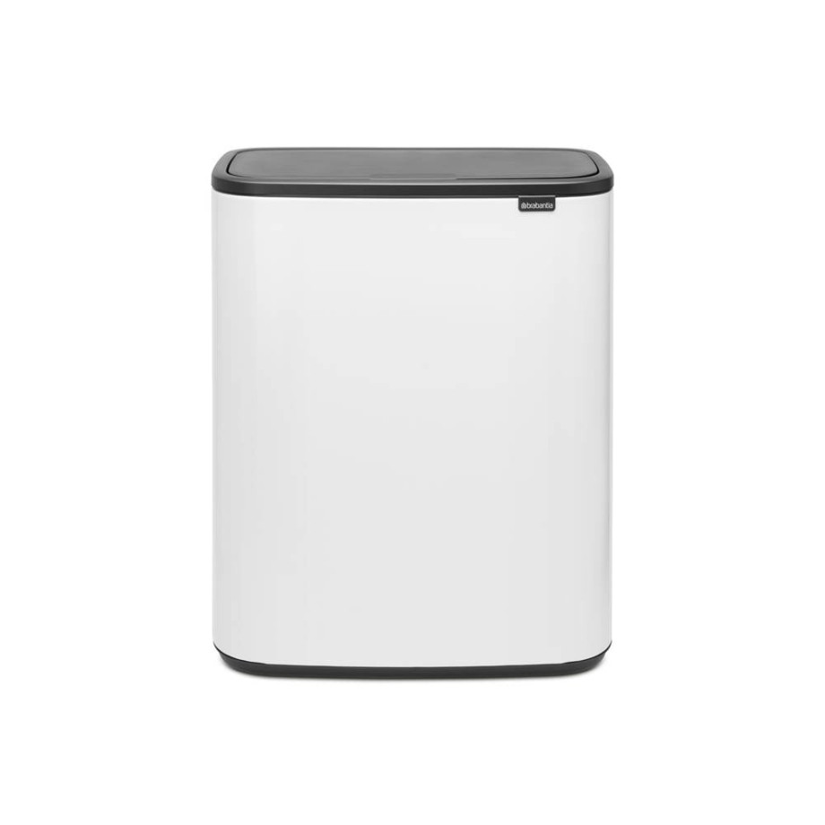 Brabantia Bo Touch Bin afvalemmer 60L met kunststof binnenemmer - White afbeelding 