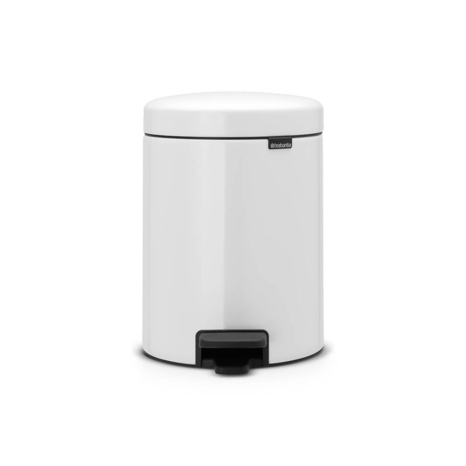 Brabantia NewIcon pedaalemmer 5L met kunststof binnenemmer - White afbeelding 