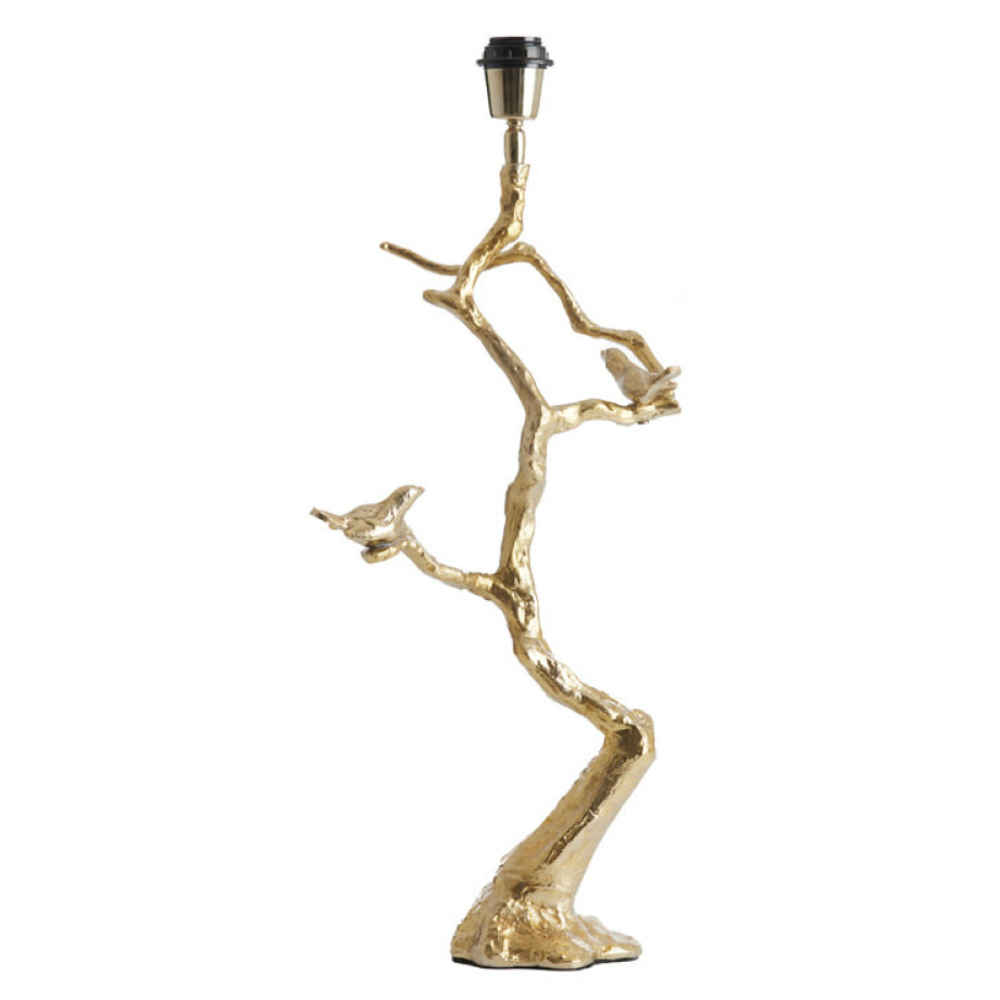 Light & Living Tafellamp 'Bird' 62cm, kleur Goud (excl. kap) afbeelding 1