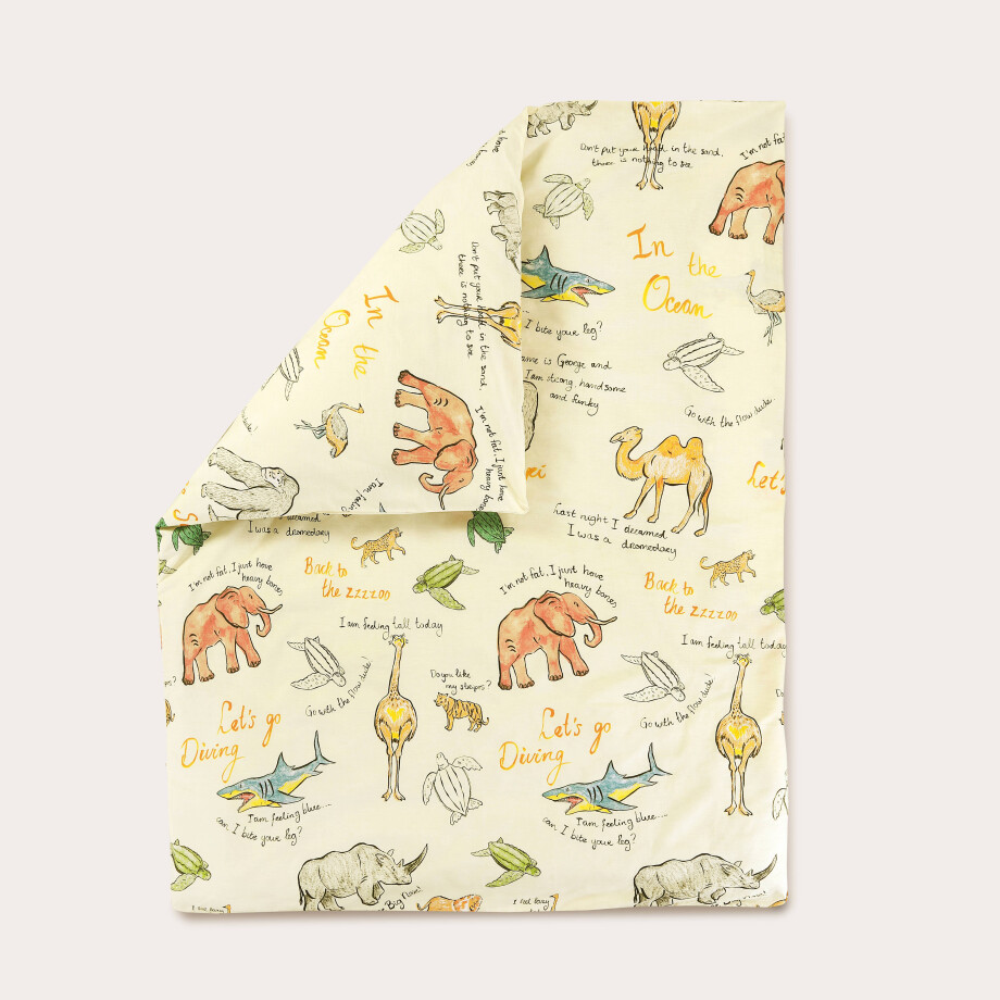 NOUS Kids katoenen dekbedovertrek ledikant (100x135 cm) afbeelding 