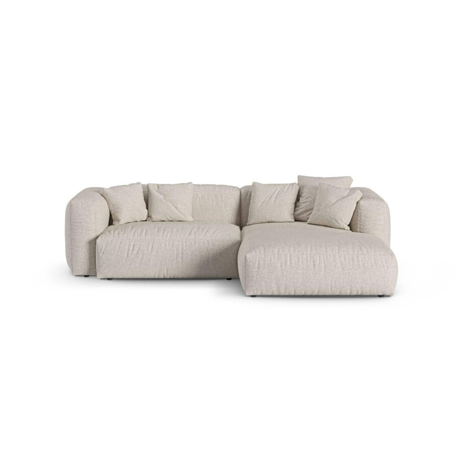 Modulaire hoekbank Martina rechts bouclé | Micadoni Home Modulaire hoekbank Martina rechts bouclé | Micadoni Home afbeelding 1