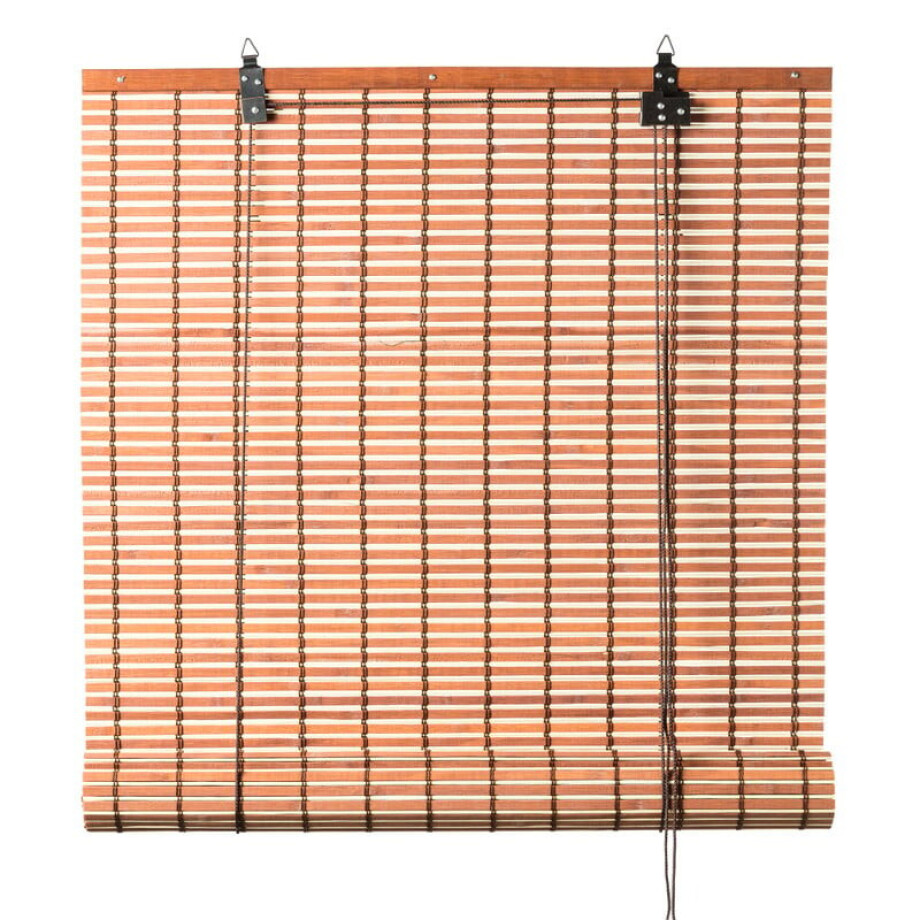 Bamboe rolgordijn - lichtbruin - 150x180 cm Bamboe rolgordijn - lichtbruin - 150x180 cm afbeelding