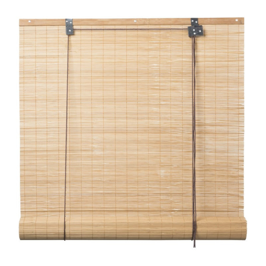 Rolgordijn bamboe - naturel smal - 180x180 cm afbeelding 