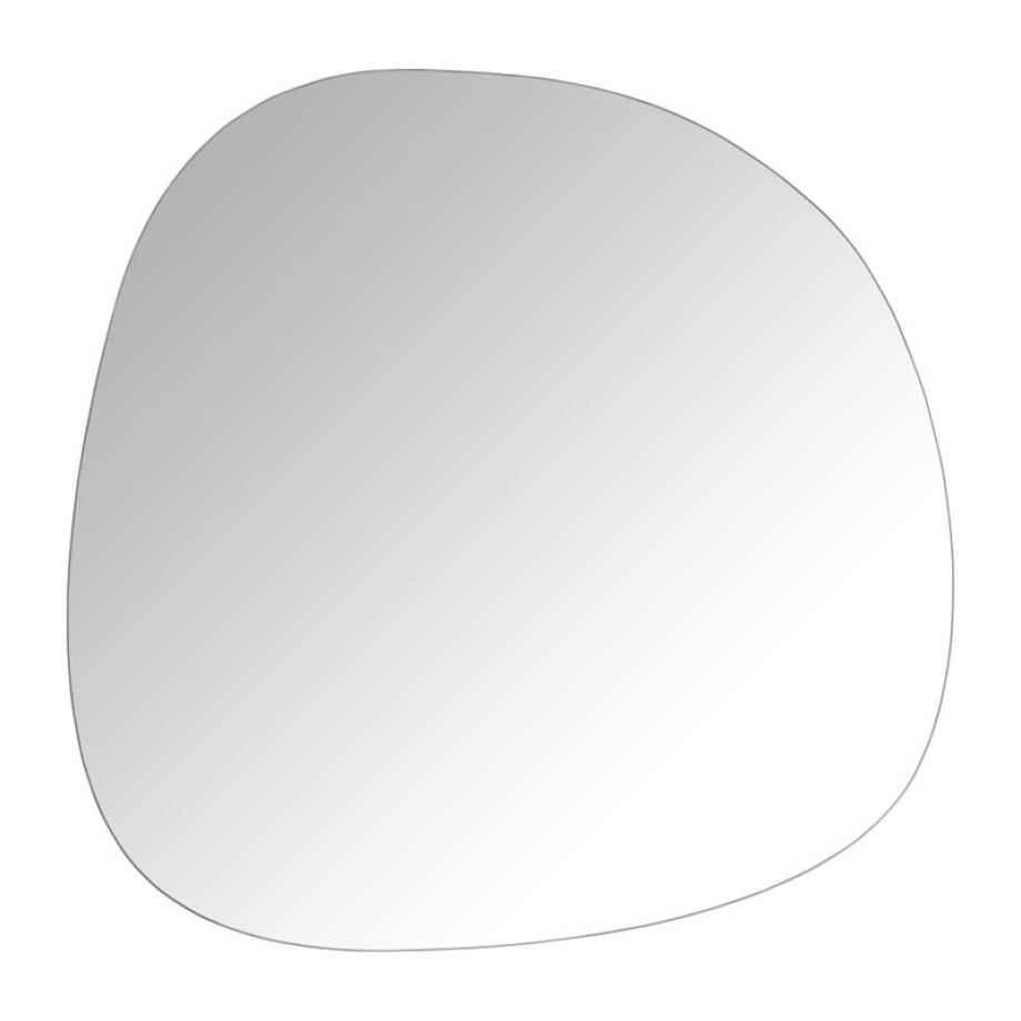 Spiegel organisch - zilverkleurig - 50x50 cm afbeelding 