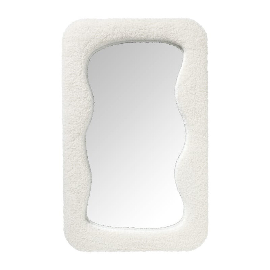 Spiegel wave teddy - wit - 60x37 cm afbeelding 
