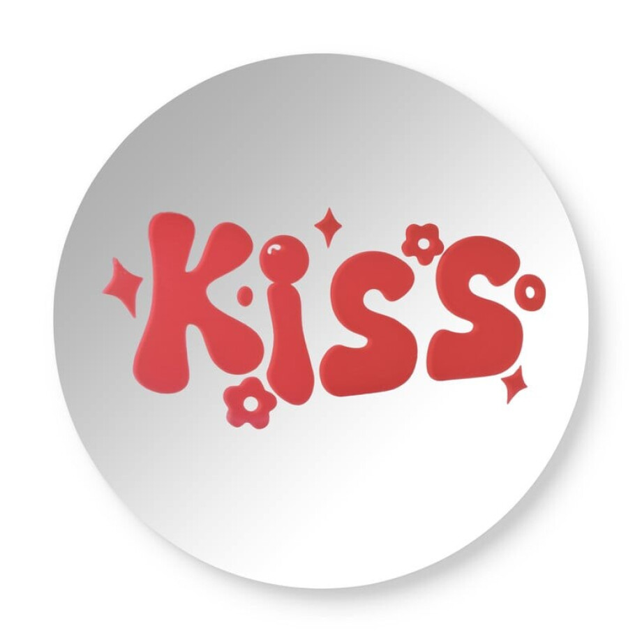 Spiegel kiss - rood - ø30 cm Spiegel kiss - rood - ø30 cm afbeelding