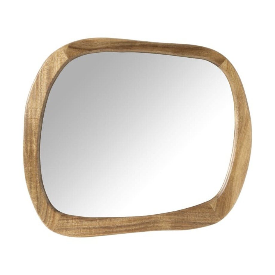 Spiegel organic vierkant - acaciahout - 55x48 cm afbeelding 